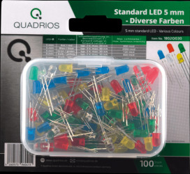 1802O030 LED 5 mm - 20 pieces each in various colors