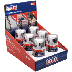 Sealey AK5711DB Combination Drill Bit Sets - Display box of 6