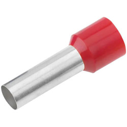 Cimco 187008 Ferrule Partially insulated 1 mm&#xB2; Red 100 pcs Ferrules