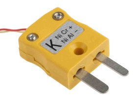 Termopara z odsłoniętym złączem K średnica 1/0.2mm długość 1m -75°C do +250°C Wtyk miniaturowy RS PRO