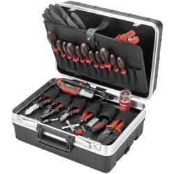 Cimco 170533 Tool Box with Trolley Lockable 24-Piece 395x455x205mm