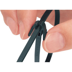 HellermannTyton 115-40300 REZ300-N66-BK-C1 Inside Serrated Cable Tie Black 305mm