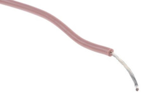 Przewód o podwyższonej odporności izolacja silikonowa Brązowy, 25m 0,5 mm² 16/0,2 mm, 750 V, -60 → +180 C, Ø