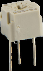 FT-63EP-203 Precision potentiometer, trimmer, vertical, 2 kOhm