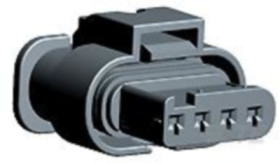 Socket, unequipped, 4 pole, straight, 1 row, black, 1-1670918-1