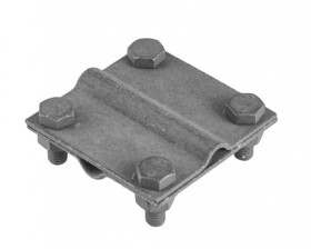 Złącze krzyżowe dwie płytki 4xM8 ocynk ogniowy R.8003