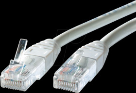 21150500 Patch cable, Cat. 5e UTP, grey, 0.5 m