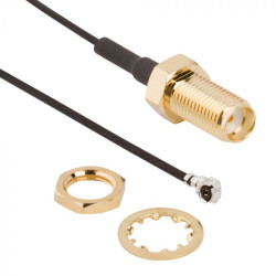 Kabel koncentryczny złącze A AMC złacze B SMA typ kabla 1.13 mm Z zakończeniem