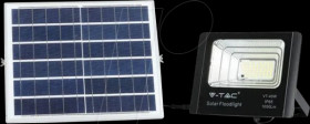 94008 LED floodlight with solar panel, 16 W, 6000 K