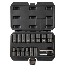 Nasadki 1/2, do uszkodzonych nakrętek - zestaw 16 szt. 11-920