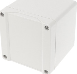 ABS enclosure, (L x W x H) 89 x 89 x 89 mm, light gray (RAL 7035), IP66, 1555EEGY