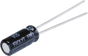 Electrolytic capacitor, 100 µF, 50 V (DC), ±20 %, radial, pitch 5 mm, Ø 8.7 mm, E-RF3033