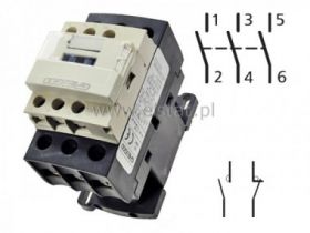 Stycznik cewka: 230V ( 3+ 1xNO 1xNC ) 38A 18,5kW