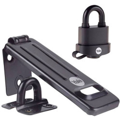 YALEY220B/51/118/HSP Hasp and Padlock 160mm Durable Steel Outdoor Use