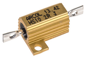 Rezystor do montażu w obudowie 2Ω 10W ±5% Arcol ±100ppm/°C drutowy Osiowe