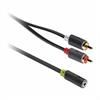 Przyłącze 3,5 gniazdo stereo - 2xRCA wtyk 1,0m KNA22255E10