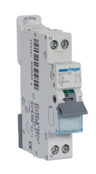 Wyłącznik nadprądowy MCB, Typ C, 2-biegunowy, 16A, 240 → 400V, na szynę DIN, Hager, MJT