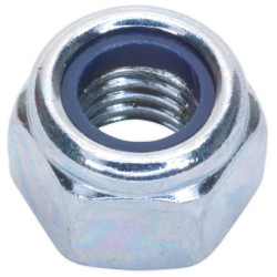 Sealey NLN8 Nylon Lock Nut M8 Zinc DIN 982 Pack of 100