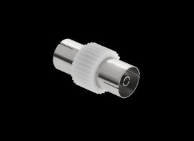 Adapter antenowe IEC gn/gn beczka metal/plastik