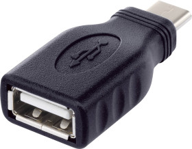 adapter USB 2.0 Renkforce RF-4279524 rf-usba-10, [1x złącze męskie USB-C - 1x złącze żeńskie USB-A 2.0]