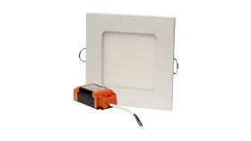 Oprawa Wstropowa Panel Led 6W 360Lm 3000K Kwadratowa Ip20 Biały Pl3-S-6W
