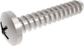 Pan head screw, PZ cross slot, Ø 3 mm, 16 mm, steel, galvanized, BYB-3-14H629