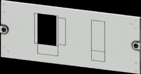 Aperture, rectangular, sheet steel, (W x H x D) 600 x 200 x 10 mm, light gray, 8PQ2020-6BA40