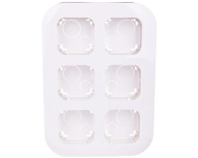 FORIX Stacja robocza sześciokrotna biała 782496