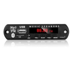 Panel MP3 z Bluetooth 5.0, USB, microSD, FM + pilot
