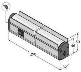 Oświetlenie LED Turck WLB32C285EPBQ biały 600 lm (D x S) 320 mm x 38.3 mm 1 szt.