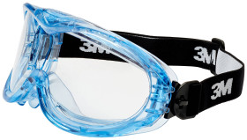3M Fahrenheit FHEIT Pełne okulary ochronne z ochroną przeciw zarysowaniom niebieski, czarny EN 166 DIN 166