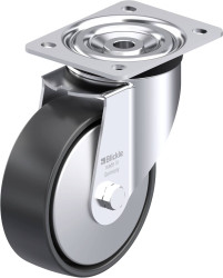 Blickle 951799 L-PP 150K-EL-FA Rolka obrotowa z blachy stalowej Średnica koła: 150 mm Maksymalne obciążenie: 300 kg 1 sz