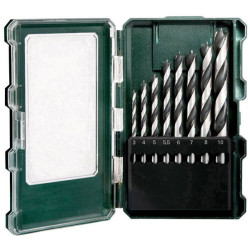 Metabo 626705000 wood twist Drill bits 8-piece high quality steel