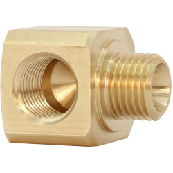 L screw-in distributor, L 23 mm, brass, for compressed air/pneumatics, 112579