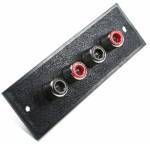 RCA Gniazdo CINCH na panel, układ złącz:1x4 CC301