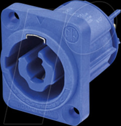 NAC3MPXXA Neutrik cable plug, blade terminal, blue/package=100