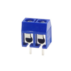 Złącze śrubowe 2 pola, raster 5, h=10mm DG301