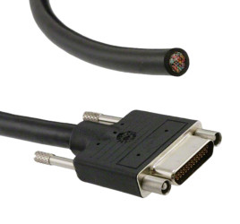 Złącze D-Sub 25-pinowe Żeński Kątowe Cyna