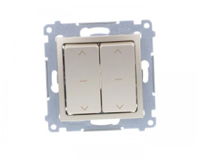 Simon 54 Łącznik żaluzjowy podwójny, szybkozłącza, złoty DZW2.01/44