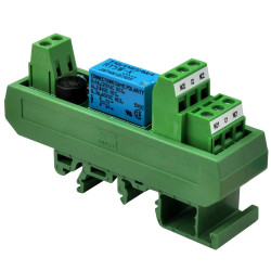 ELECTRONICS-SALON AC/DC 5V Slim DIN Rail Mount DPDT Signal Relay Interface Module, RY5W-K.