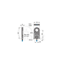 Czujnik indukcyjny z otworem SIA12-NE LC10, SIA000209