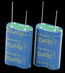 WEC6R0 505QG I Supercapacitor, 5 F, 6 V, 10.5 x 21 x 32 mm, RM 5.5 mm