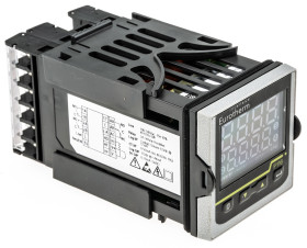 Regulator temperatury PID panelowy Eurotherm Uz: 24 V AC/DC, 85 → 264 V AC wyjście Przekaźnik 1 (przekaźnik) 2