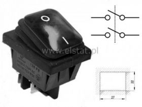 Przeł. kołys. hermet. stabilny ON-OFF 2-tory 2-poz