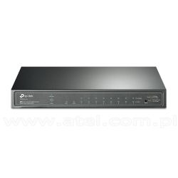 TP-Link TL-SG2210P, Switch inteligentny, 8x 10/100/1000 RJ-45, 2x SFP, PoE+, desktop