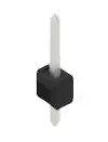 Pin header, 1 pole, pitch 2.54 mm, straight, black, 10046101
