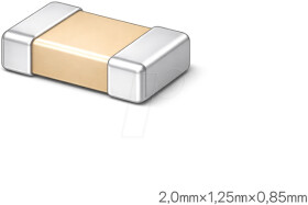 CL21B104KBCNNNC MLCC, 0805, 100nF, 50V, X7R, ±10%, H0.85 mm