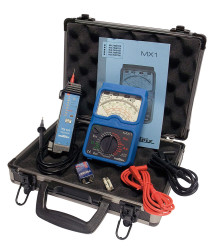 Zestaw multimetrów Chauvin Arnoux Sztywna torba, analogowy miernik uniwersalny MX1, tester TX 01 Elektryka Kit MX1