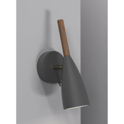 Nordlux 78271011 Pure Wall Light GU10 8W LED/Grey Monochrome