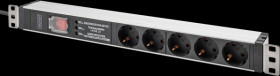 DN-95433 19" socket strip, 1U, 5-way